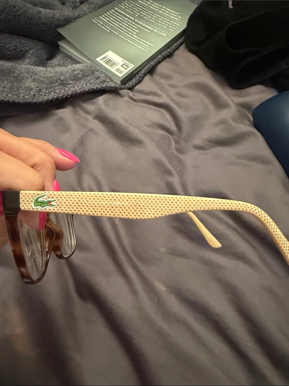 Women’s  Tortoiseshell Frame eye Glasses with Beige Arms